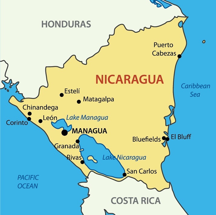 Map Of Nicaragua States Map Nicaragua Geography The Best Porn Website