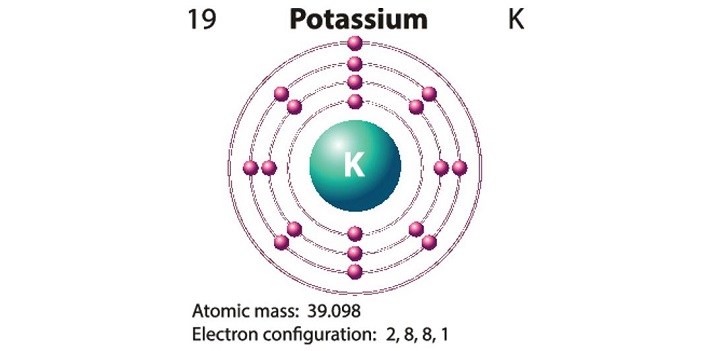 potassium atom
