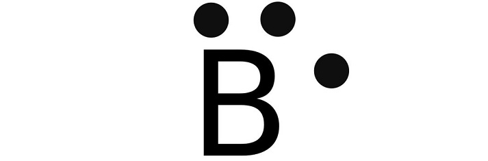 Boron lewis dot symbol