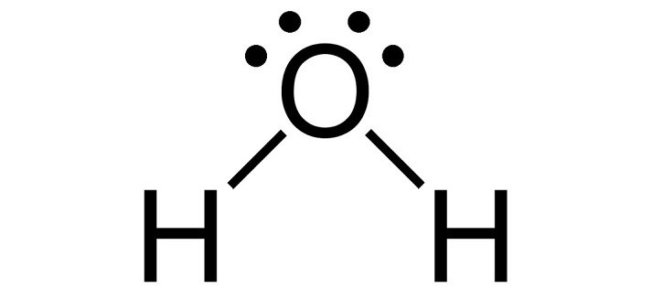 covalent bond formula for water