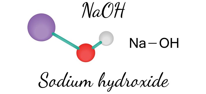 image of a sodium hydroxide molecule