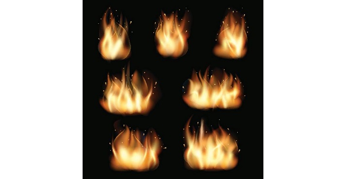 examples of fire flames