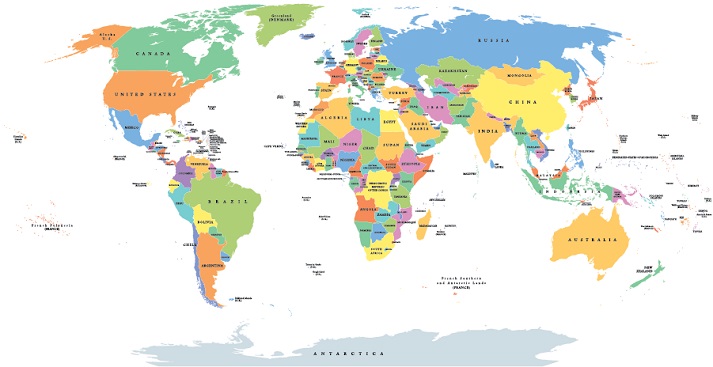 world map