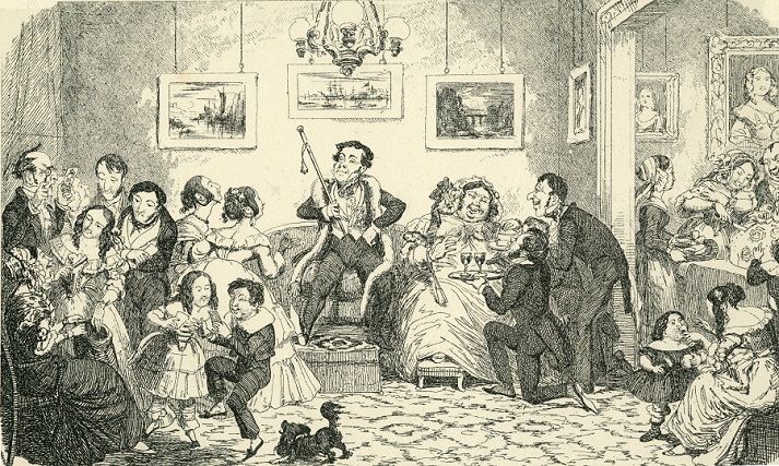 twelfth night celebration, 1845