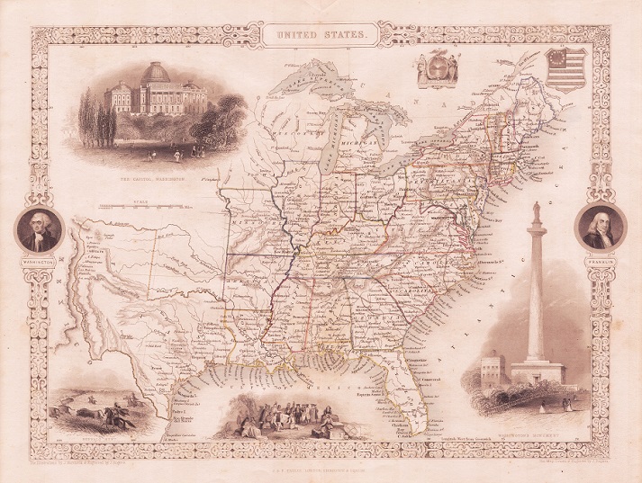 1850 US map