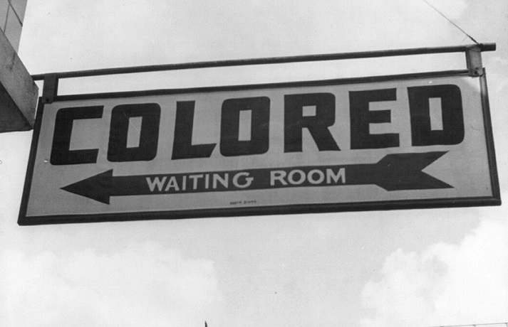 segregation sign, 1943