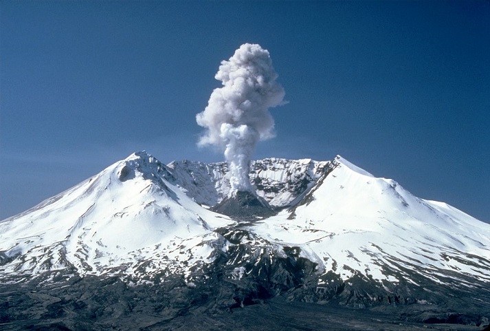 small Mount St Helens eruption in 1982