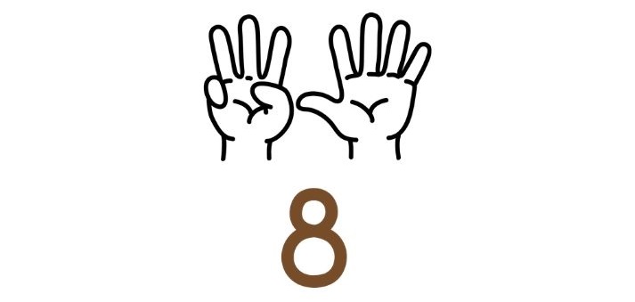 8 fingers