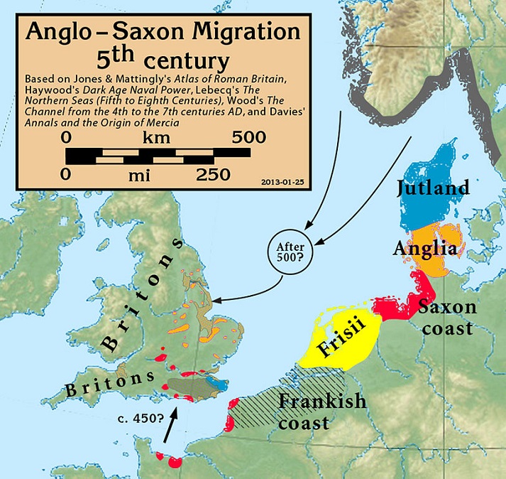 Anglo-Saxon migration in the 5th century