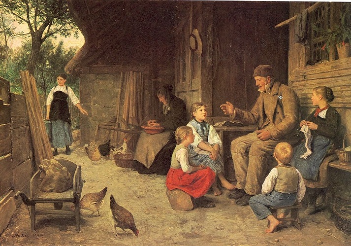 Der Grossvater erzählt eine Geschichte, 1884