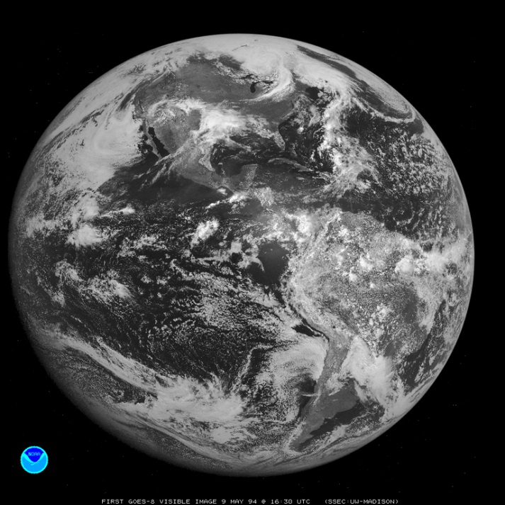 first visible GOES-8 image
