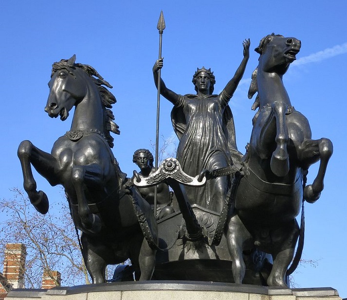Boudica statue in Westminster