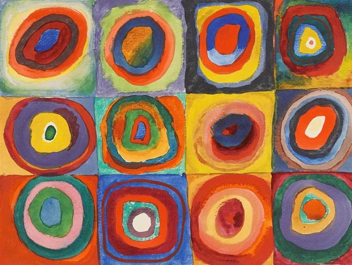 Color Study - Squares with Concentric Circles, 1913