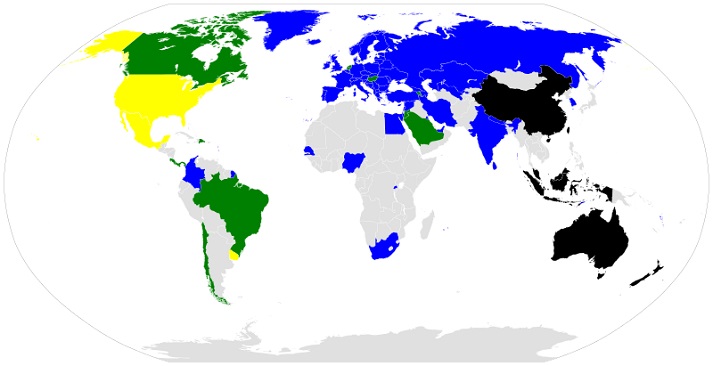 world emergency telephone numbers map