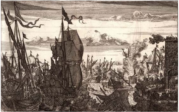 Henry Morgan Destroys the Spanish Fleet at Lake Maracaibo