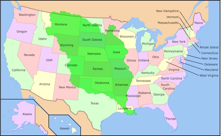 Louisiana Purchase map