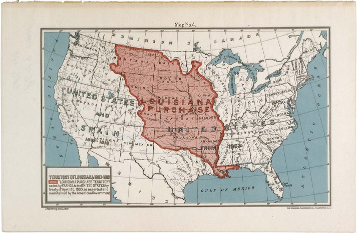 map of the Louisiana Purchase Territory, 1903