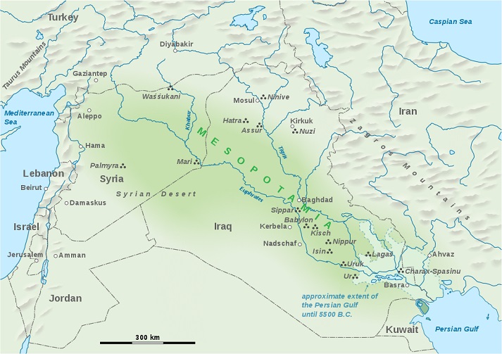 map of Mesopotamia