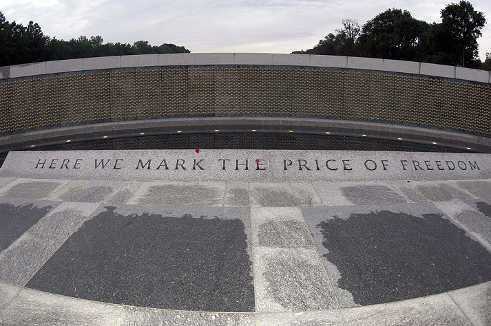 World War II Memorial Wall of Freedom