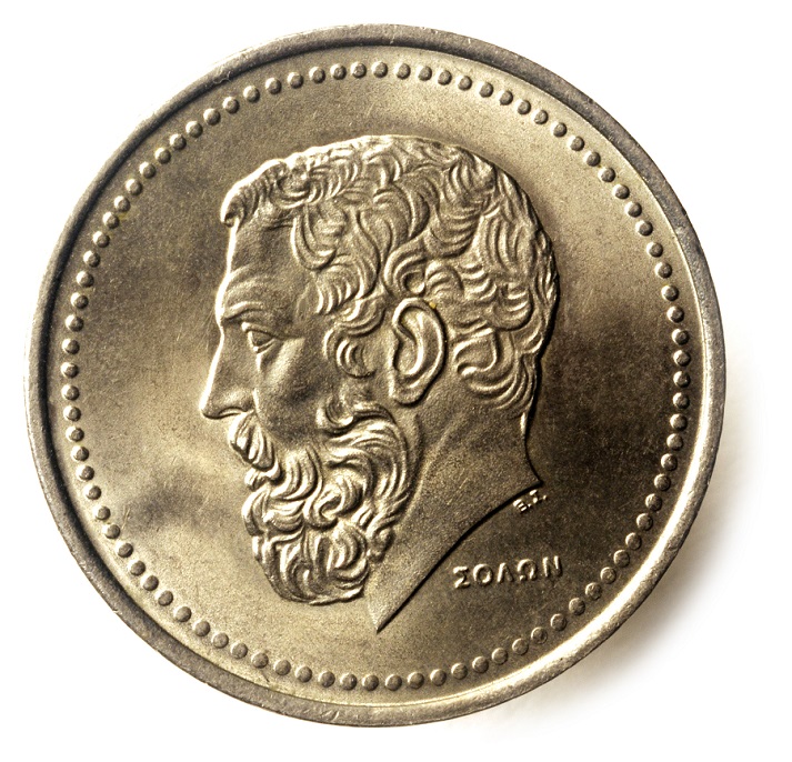 Solon on coin