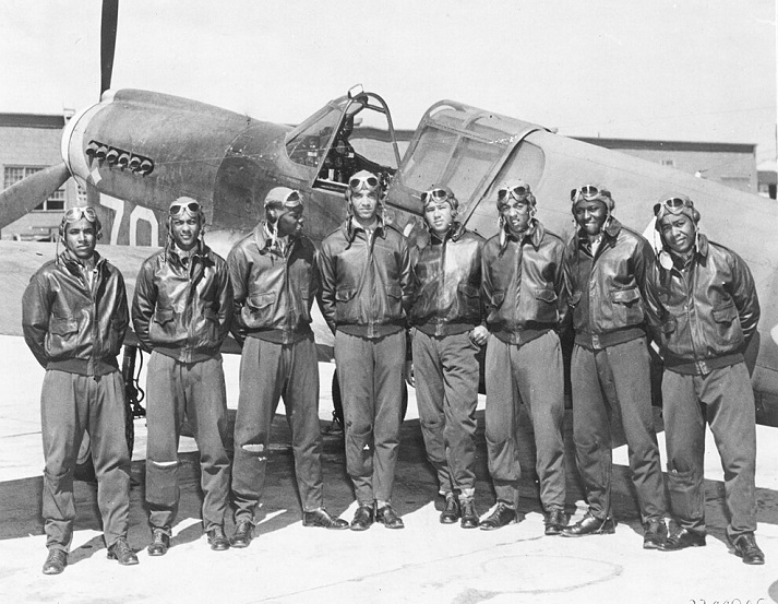 Tuskegee Airmen - Circa May 1942 to Aug 1943 Location unknown, likely Southern Italy or North Africa