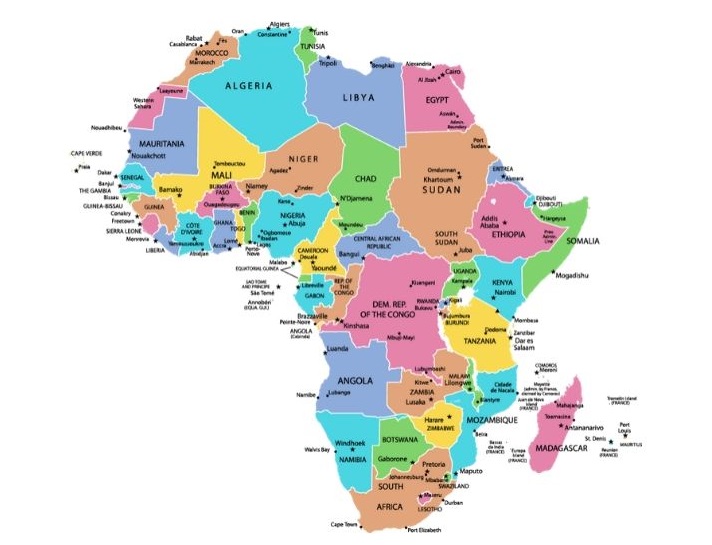 map of Africa