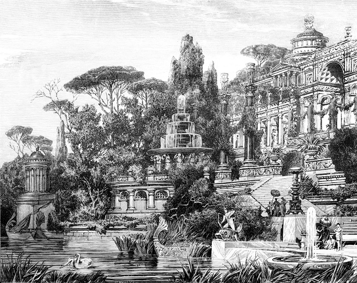 How To Draw The Hanging Gardens Of Babylon