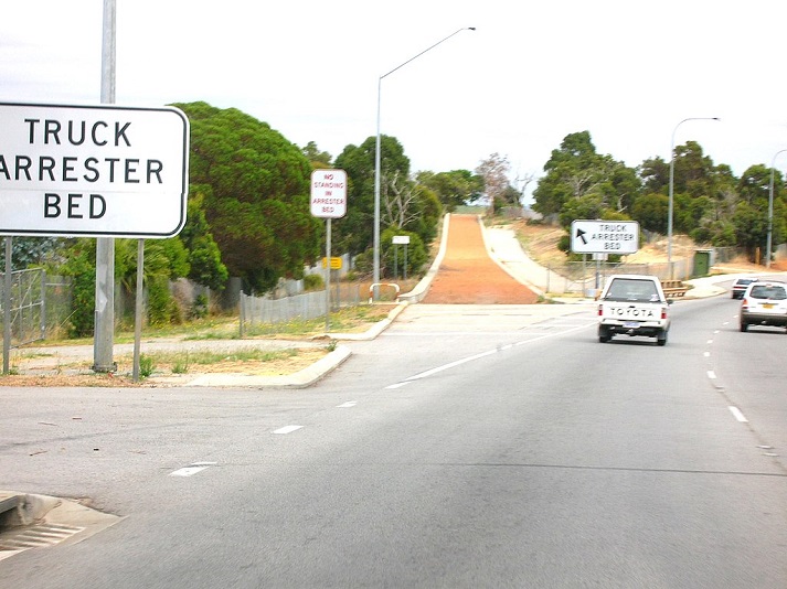 arrester bed ramp in Perth, Western Australia