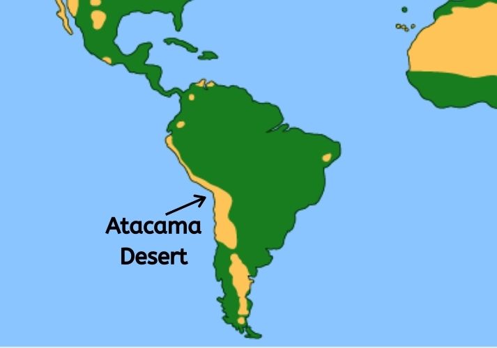 map of Atacama Desert