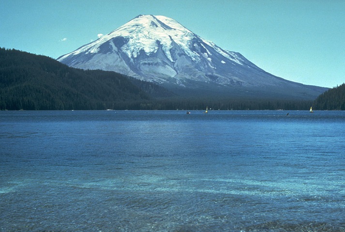 Mount St Helen 5 days before its eruption in 1980