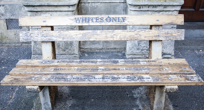 white only bench