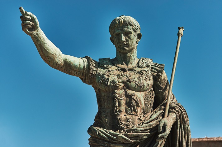 statue of emperor Caesar Augustus