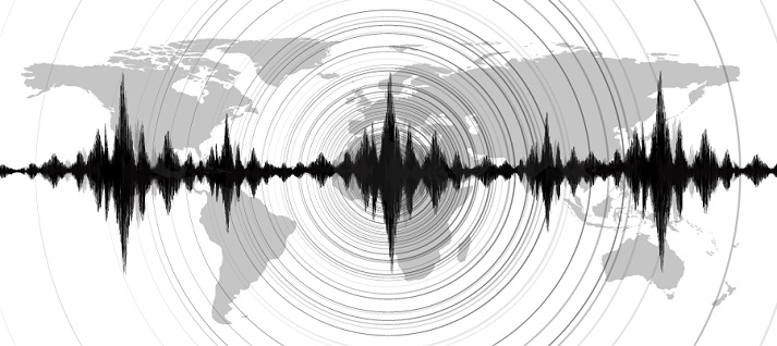 world connected by radio waves
