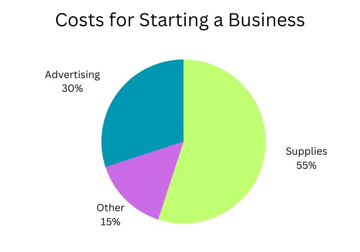 Costs for Starting a Business chart