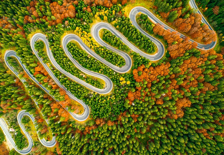 curvy road