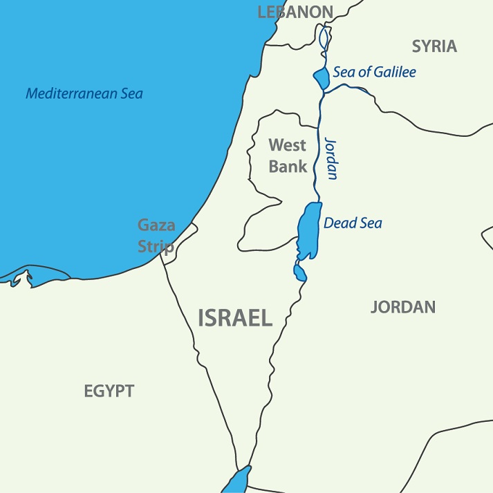 map of the Dead Sea