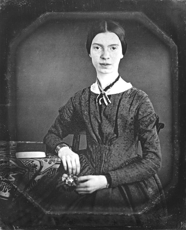 Emily Dickison sitting for a portrait in 1848