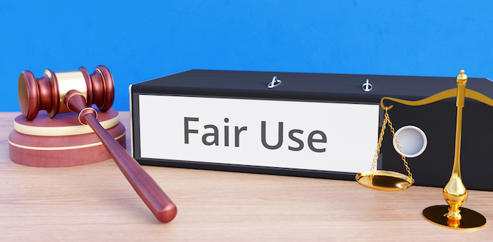fair use binder and gavel