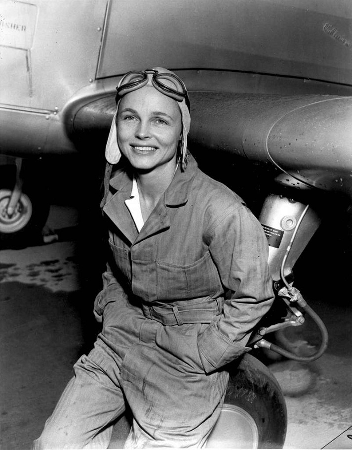 Mrs. Betty H. Gillies was the first woman pilot to be flight-checked and accepted by the Women's Auxiliary Ferrying Squadron.