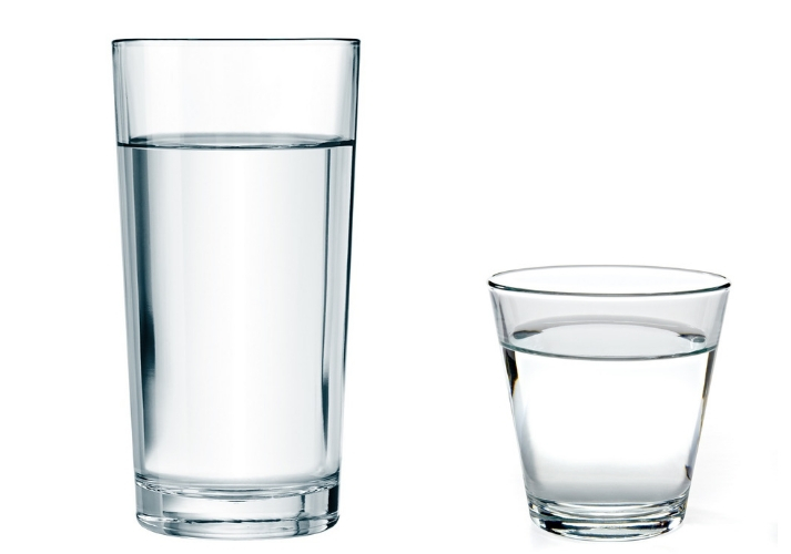 2 glasses of water