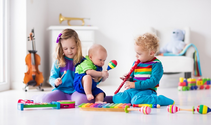 kids playing with instruments