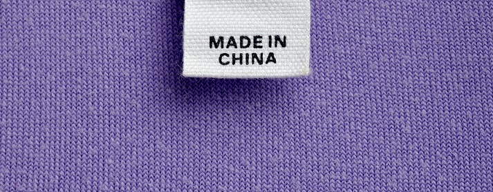 clothing label made in china