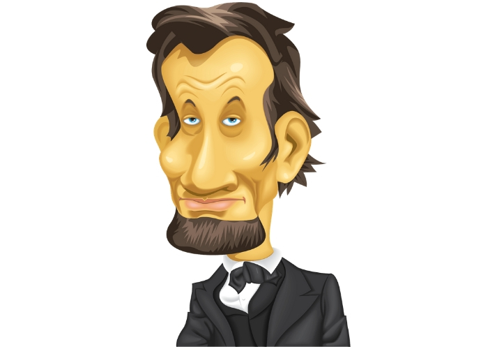 caricature of President Lincoln