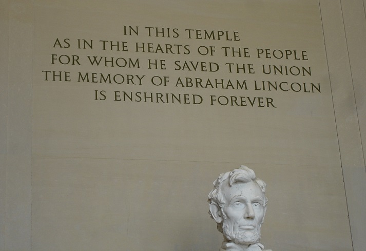 Lincoln Memorial inscription