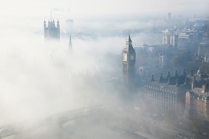 heavy fog in London