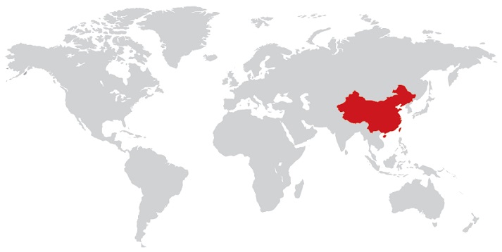 map of China