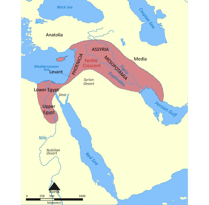 map of the Fertile Crescent