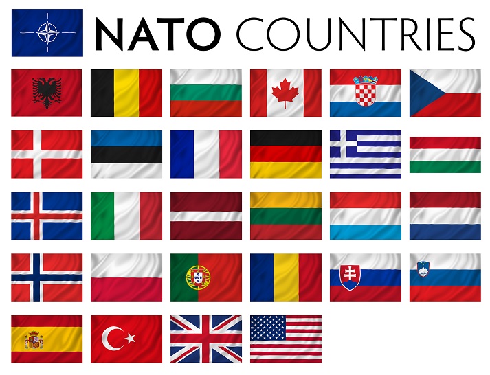flags of the MATO member countries