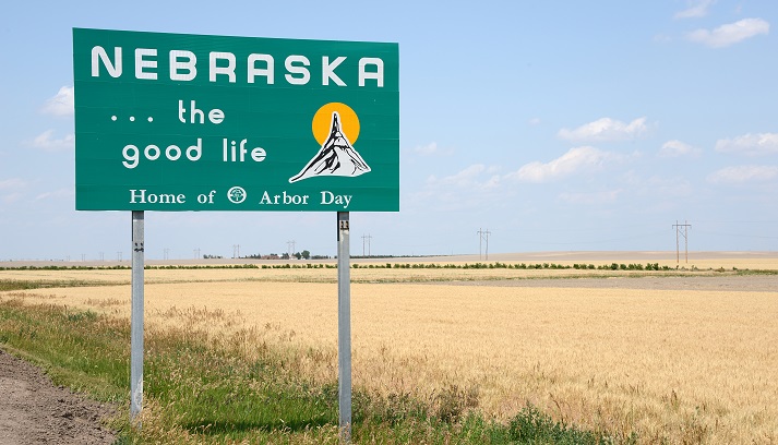 Nebraska state sign