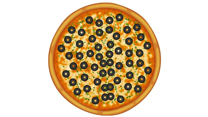 olives on pizza